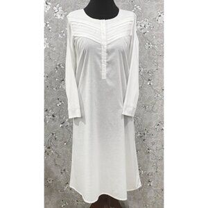 SoieRose White Victorian Cotton Nightgown – SR-1191 – Long Sleeve Sleepwear